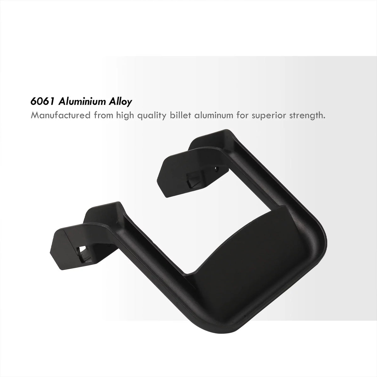 Black Aluminum Side Hoop Steps Set of 2 F946056