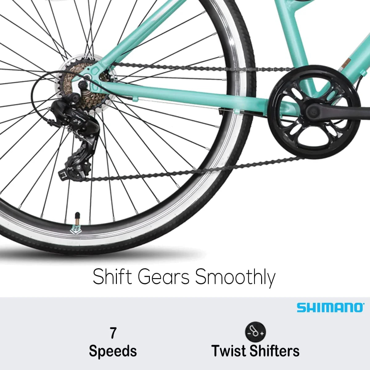 7 Speed Hybrid Bike with 700C Wheels H323774