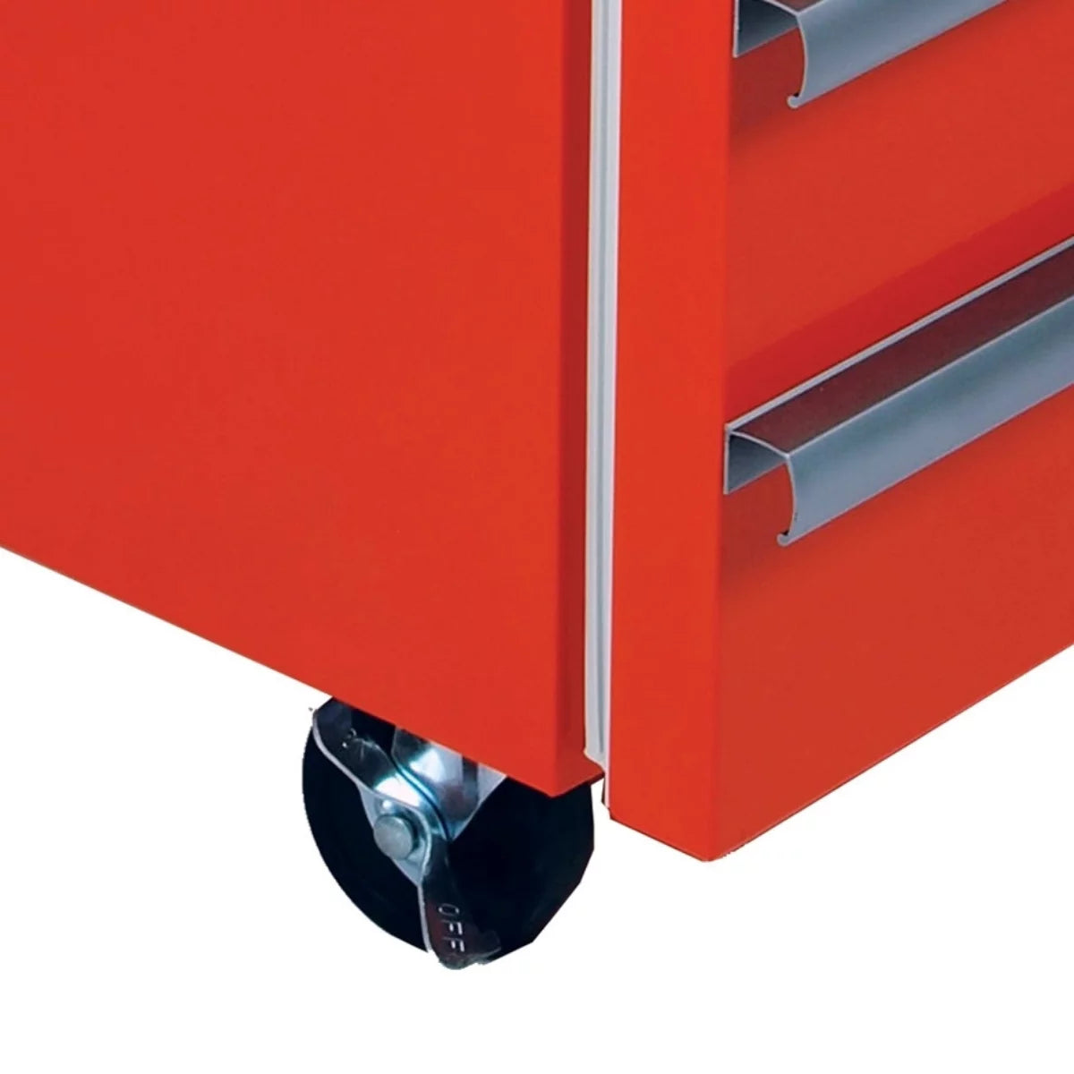 Red Compact Fridge with Built-in Tool Storage K91997