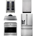 36 Gas Range, Range Hood, Refrigerator, Dishwasher and Wine Cooler K68101