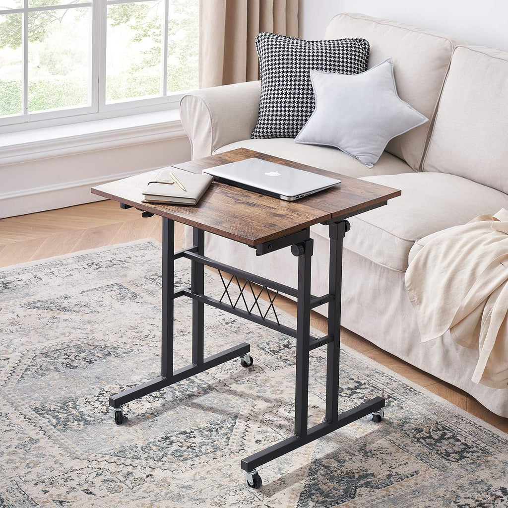 Black Wood Grain Adjustable Height Standing Desk V146639