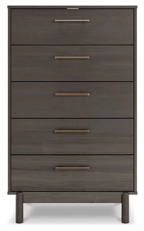 Dark Gray Chest of Drawers S3411