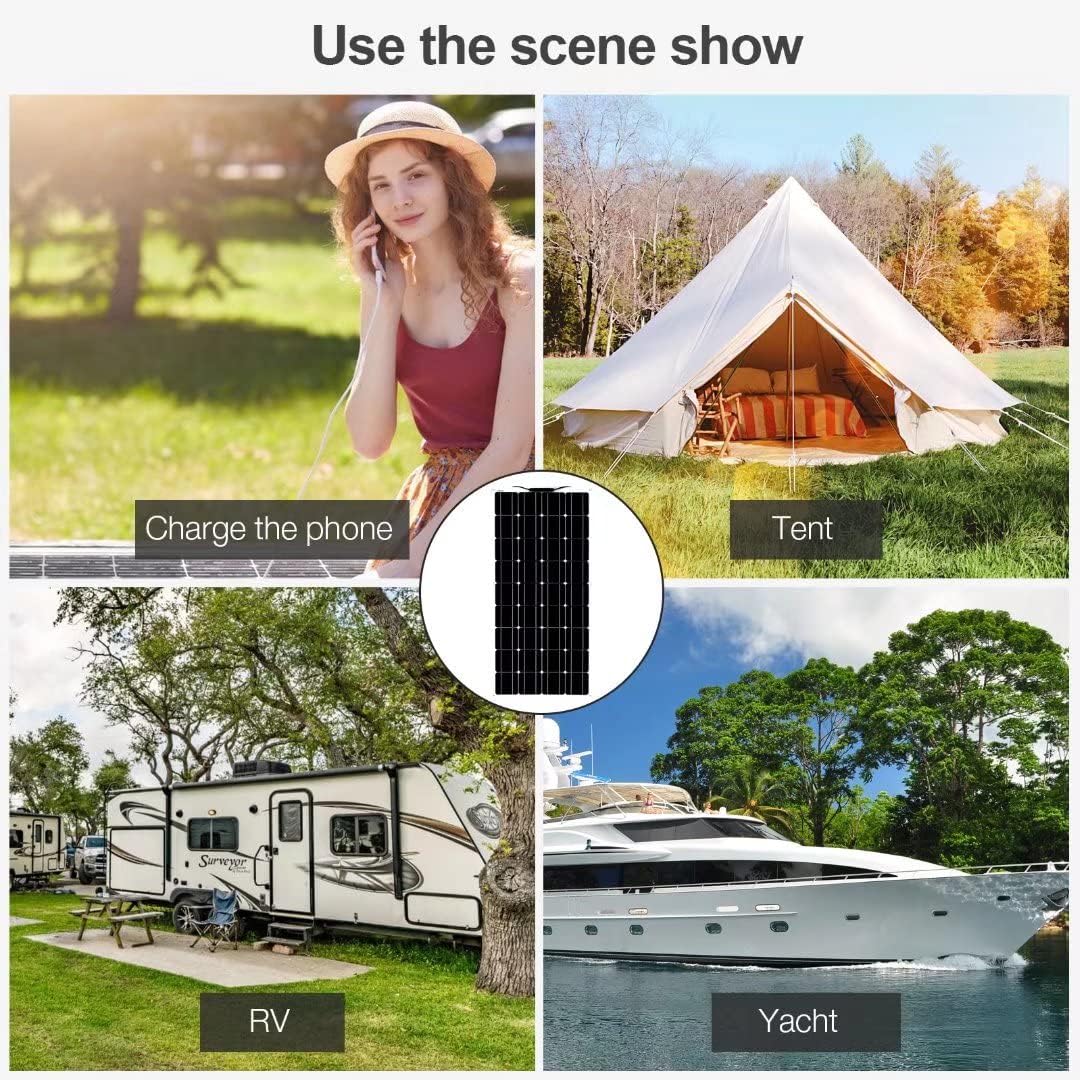 600W Monocrystalline Solar Panel Kit with 40A Controller H44435