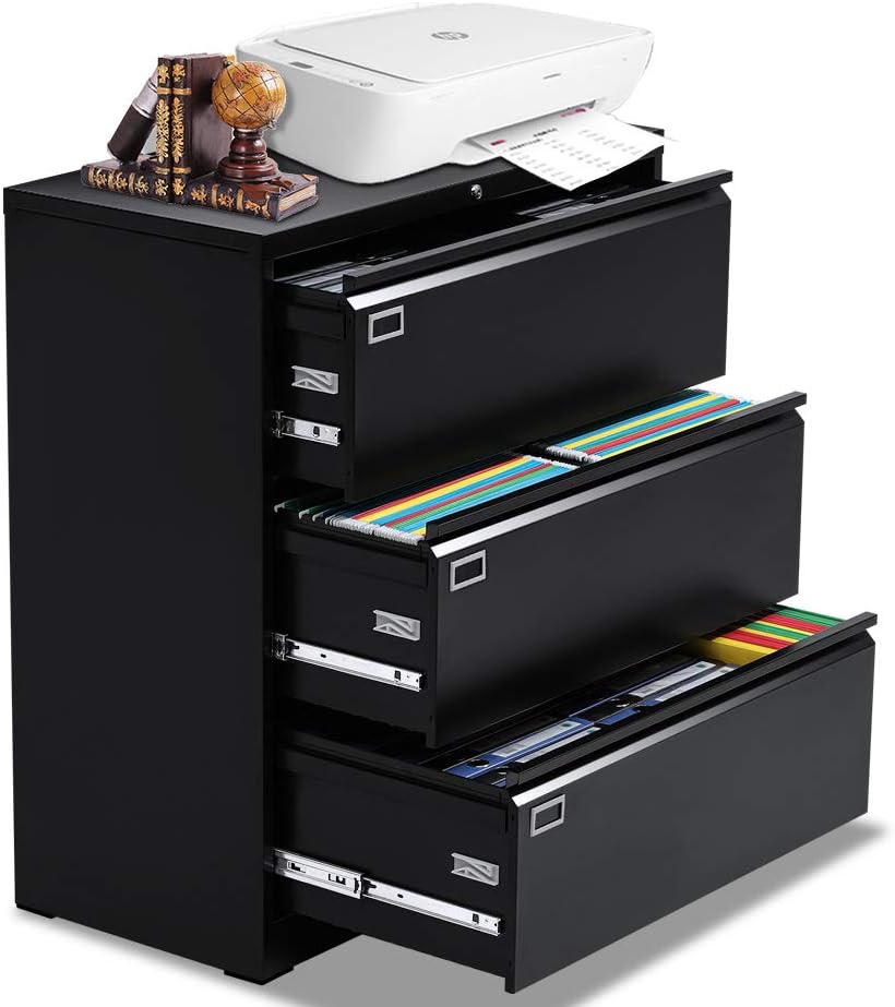 4 Drawer Locking Metal Lateral File Cabinet D65112