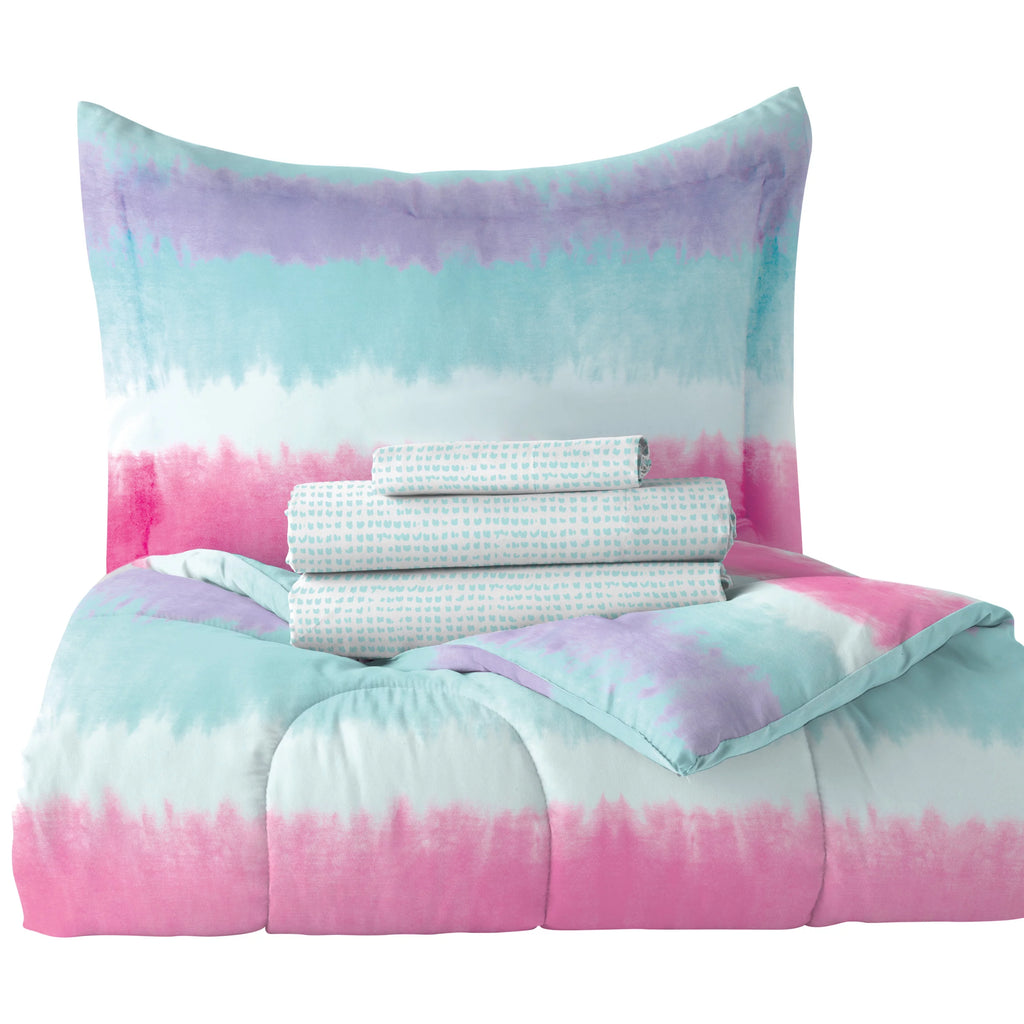 Twin 5 Piece Polyester Microfiber Comforter Set A94570