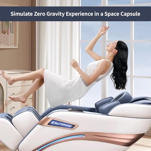 Full Body SL Track Massage Chair Zero Gravity Shiatsu Recliner with Heat Foot Roller N250