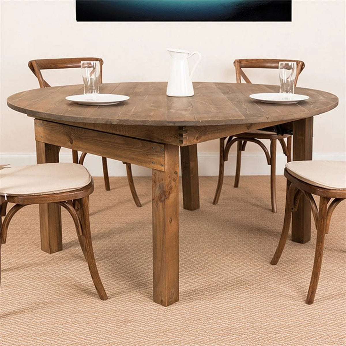 60" Round Farm Dining Table H8908