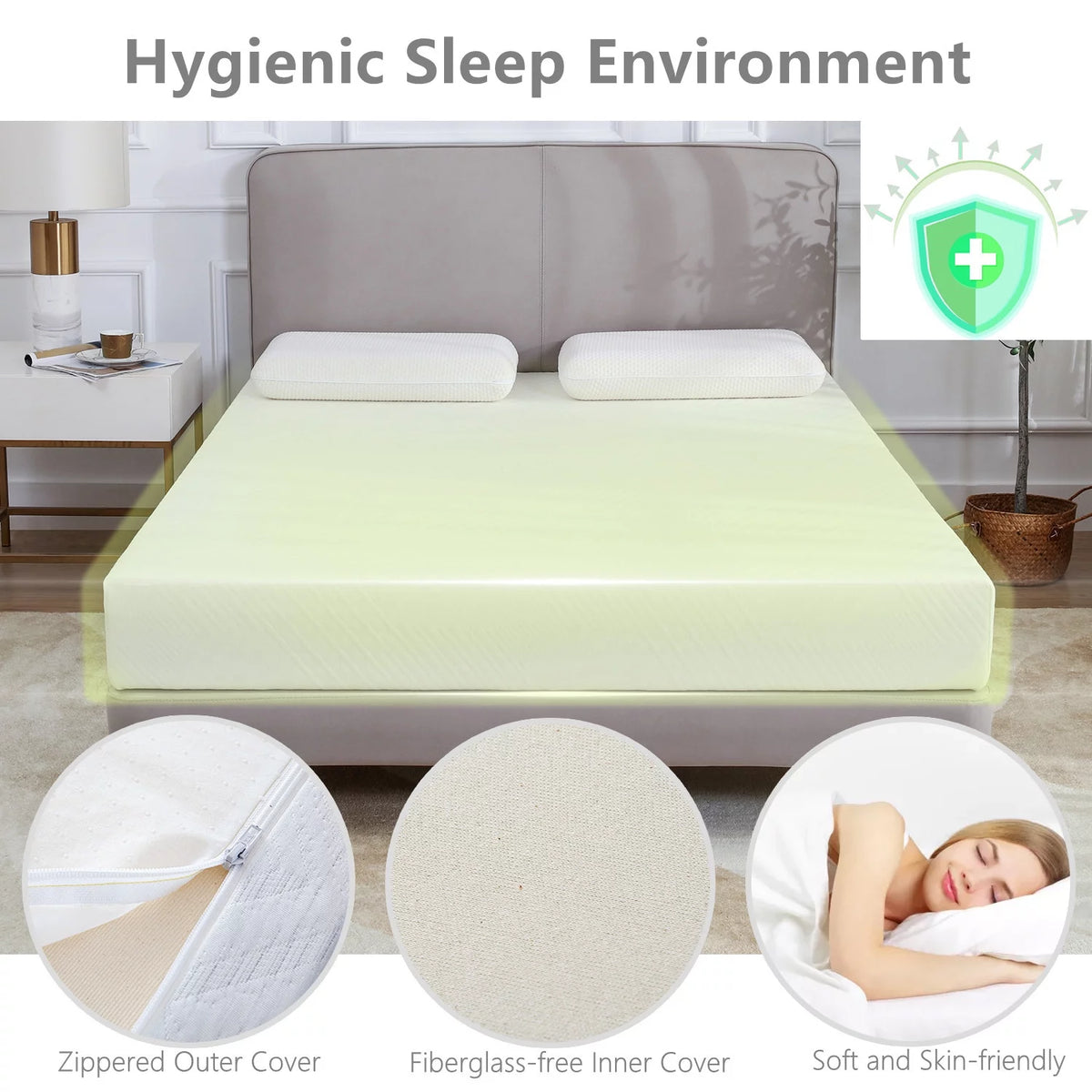 Twin Size 6 Memory Foam Mattress O803