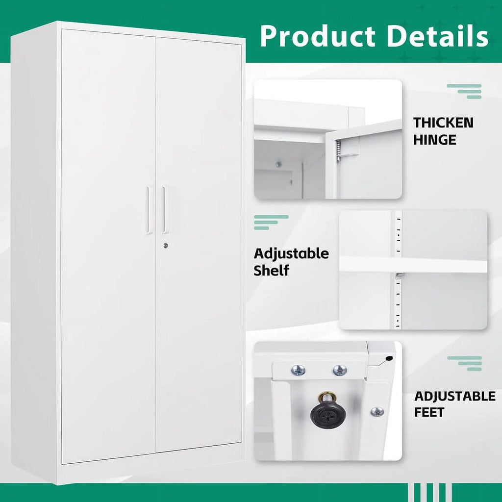 Metal Storage Cabinet with Locking Doors W5183