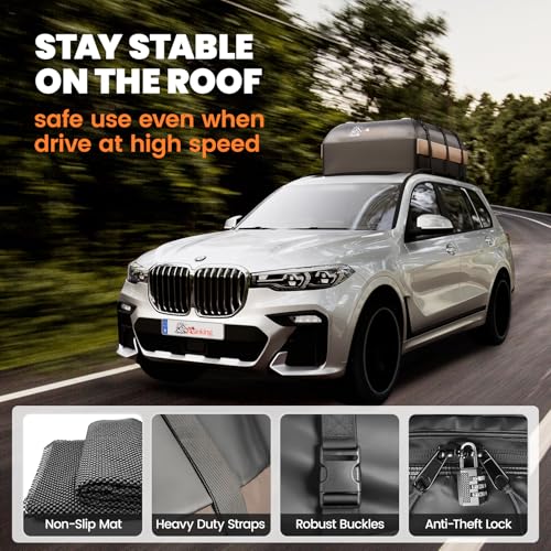 22 Cubic Feet Waterproof Rooftop Cargo Carrier Bag J843