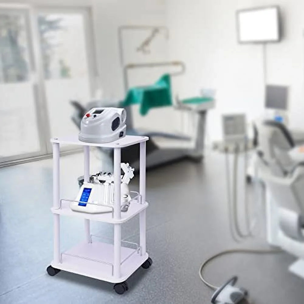 3-Tier Salon Trolley Cart with Rolling Wheels B781