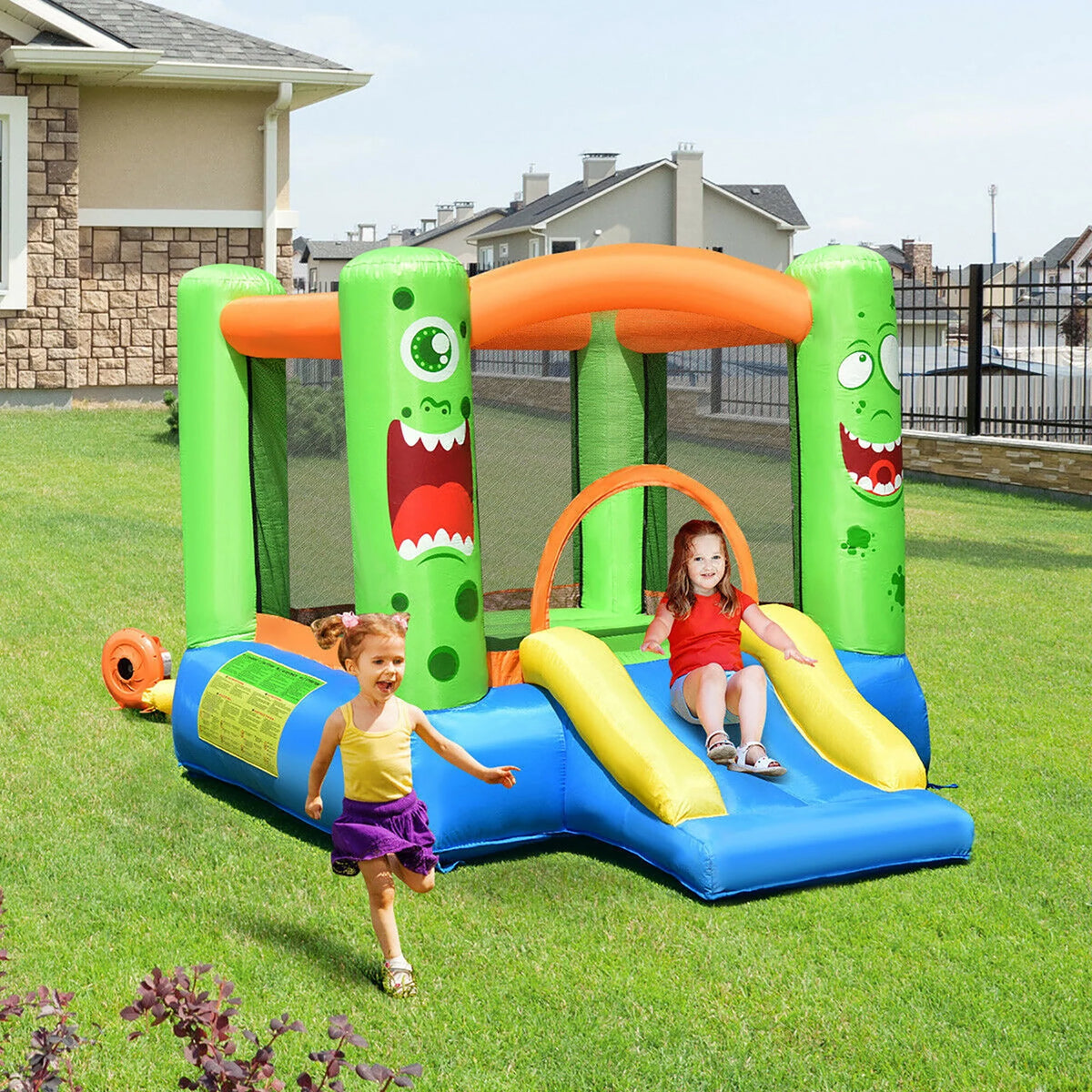 Inflatable Bounce House with Slide T758434