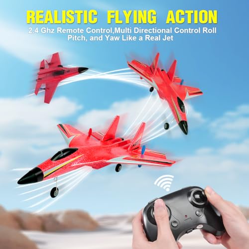 2.4GHz 2 Channel RC Airplane with Gyro Night Lights and 2 Batteries O87587