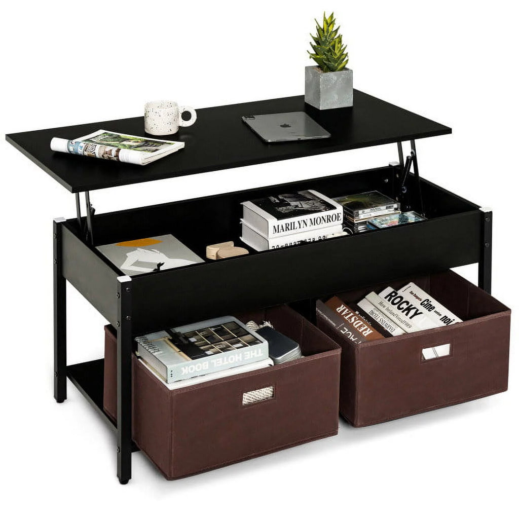 Lift Top Coffee Table with Hidden Storage R744488