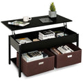 Lift Top Coffee Table with Hidden Storage R744488