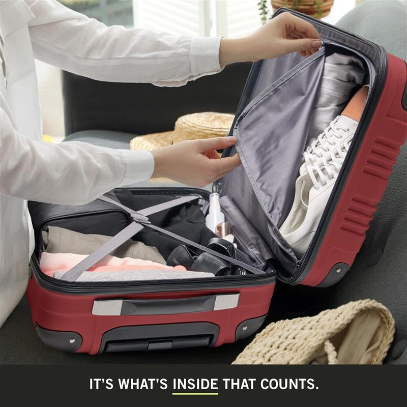 Rose Gold 28-Inch Hardshell 4-Wheel Spinner Luggage I9880