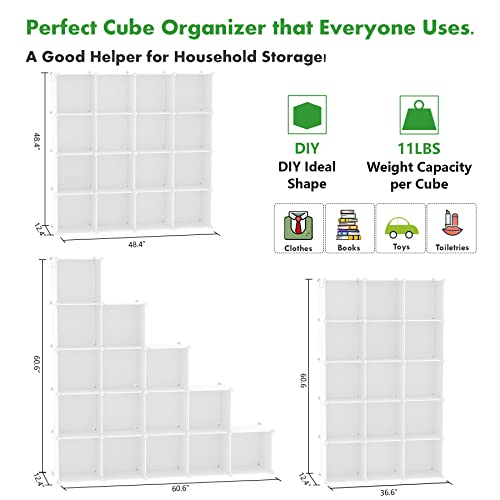 16 Cube Plastic Storage Organizer D56930
