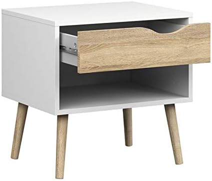 White and Oak Nightstand Z673653