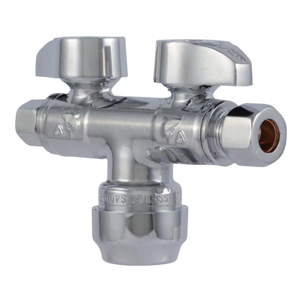 0.5 x 0.375 x 0.75 in. Dual Stop Valve N50462