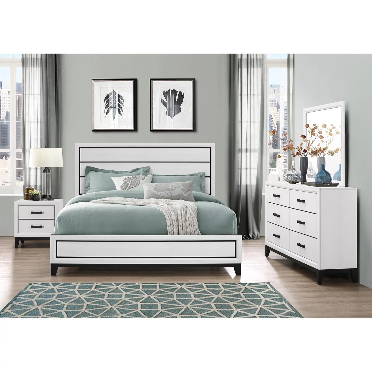 White King Bed U2102