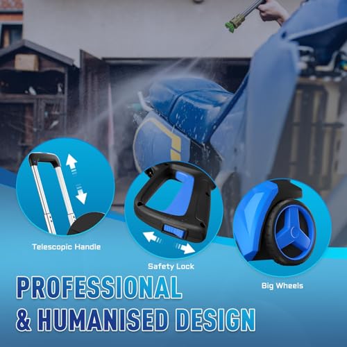 Electric Pressure Washer 5000PSI-Max 3.6GPM Touch Screen 4 Nozzles Blue W266401