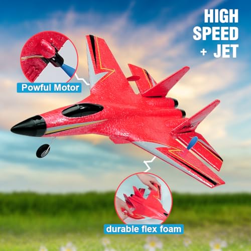 2.4GHz 2 Channel RC Airplane with Gyro Night Lights and 2 Batteries O87587