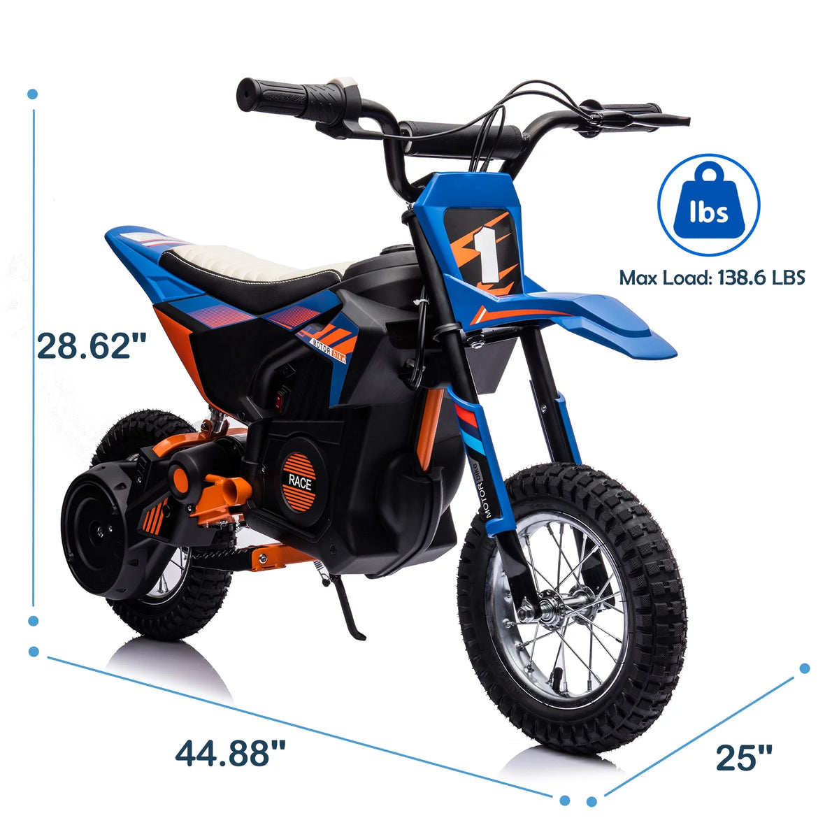 Electric Dirt Bike 24V 250W White J820