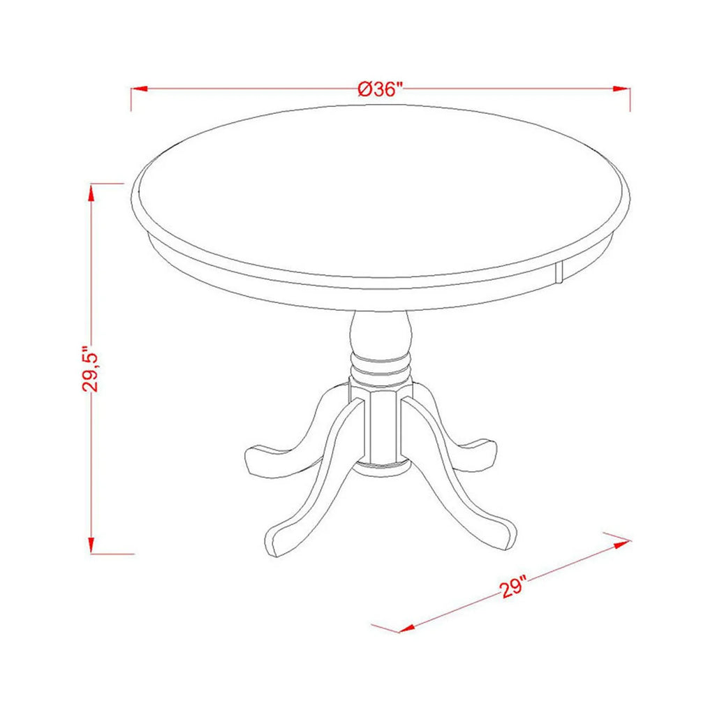 3 Pc Dining Room Table Set with 2 Chairs S760249
