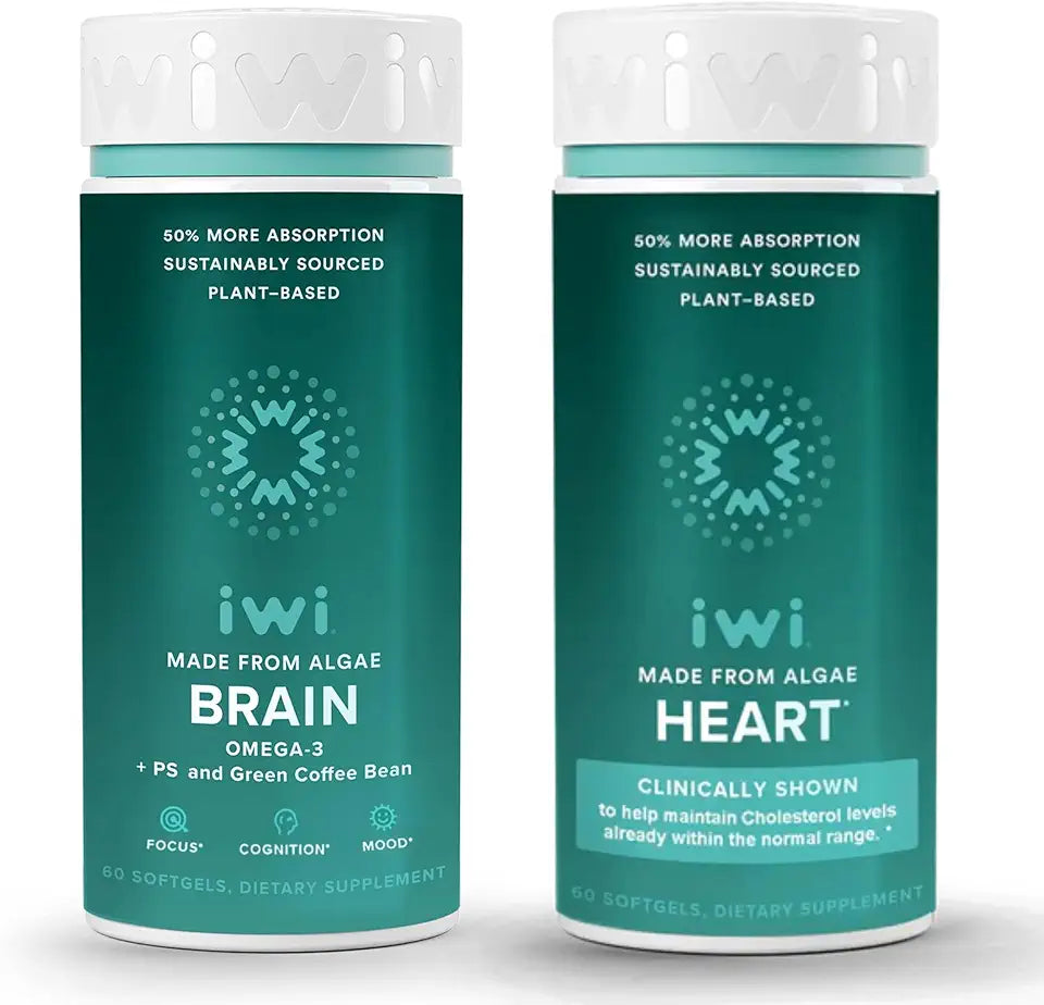 Vegan Plant-Based Algae Omega-3 Bundle 30 Servings A724