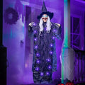 72” Hanging Talking Witch Decor with Light Up Ghost X748298
