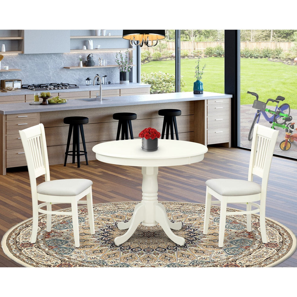 3 Pc Dining Room Table Set with 2 Chairs S760249