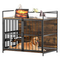 Large Dog Crate with 2 Stainless Steel Bowls P207060