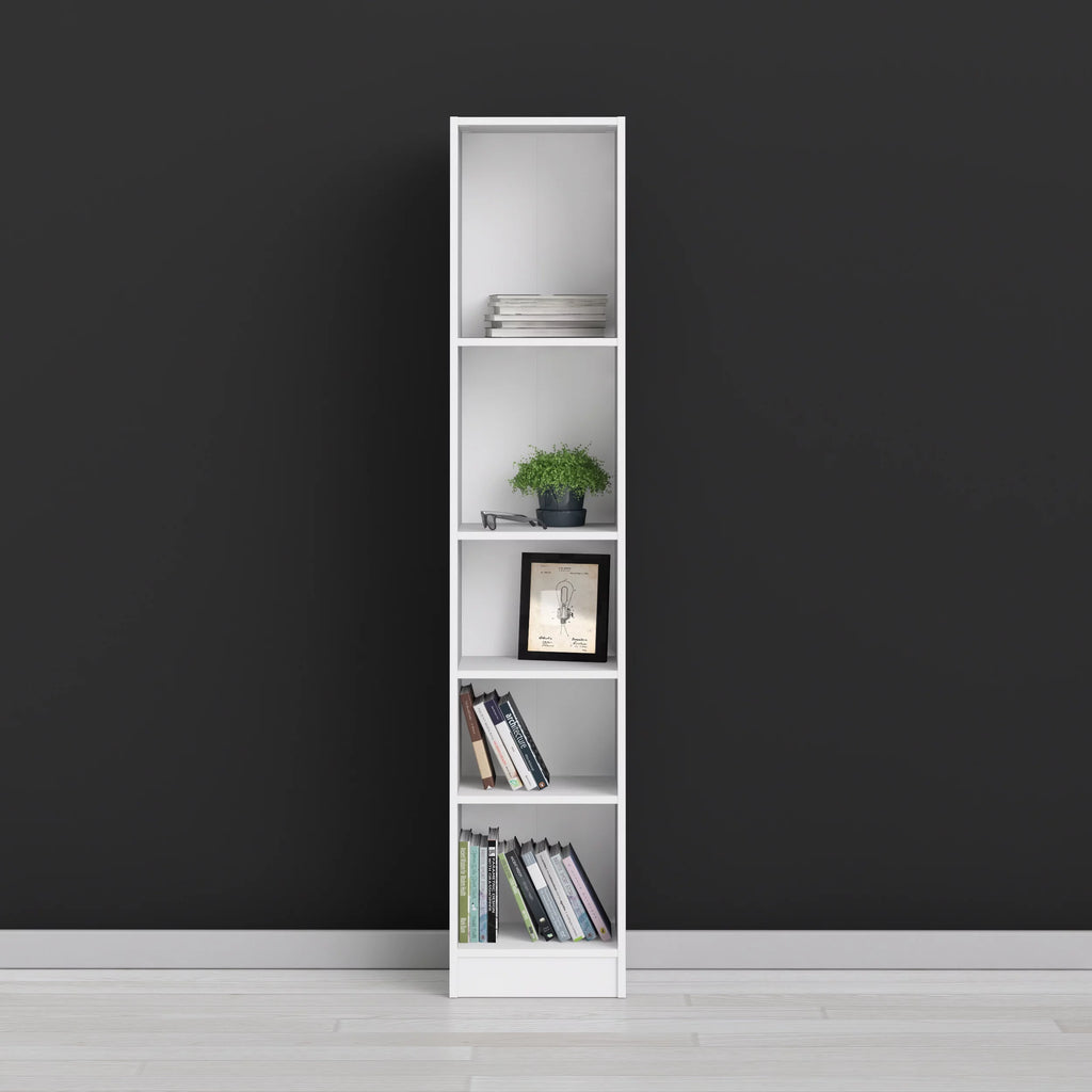 Tall Narrow 5 Shelf Bookcase A2494