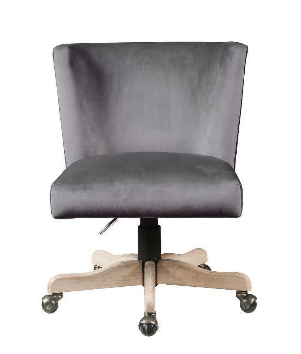 Grey Velvet Office Chair H95177