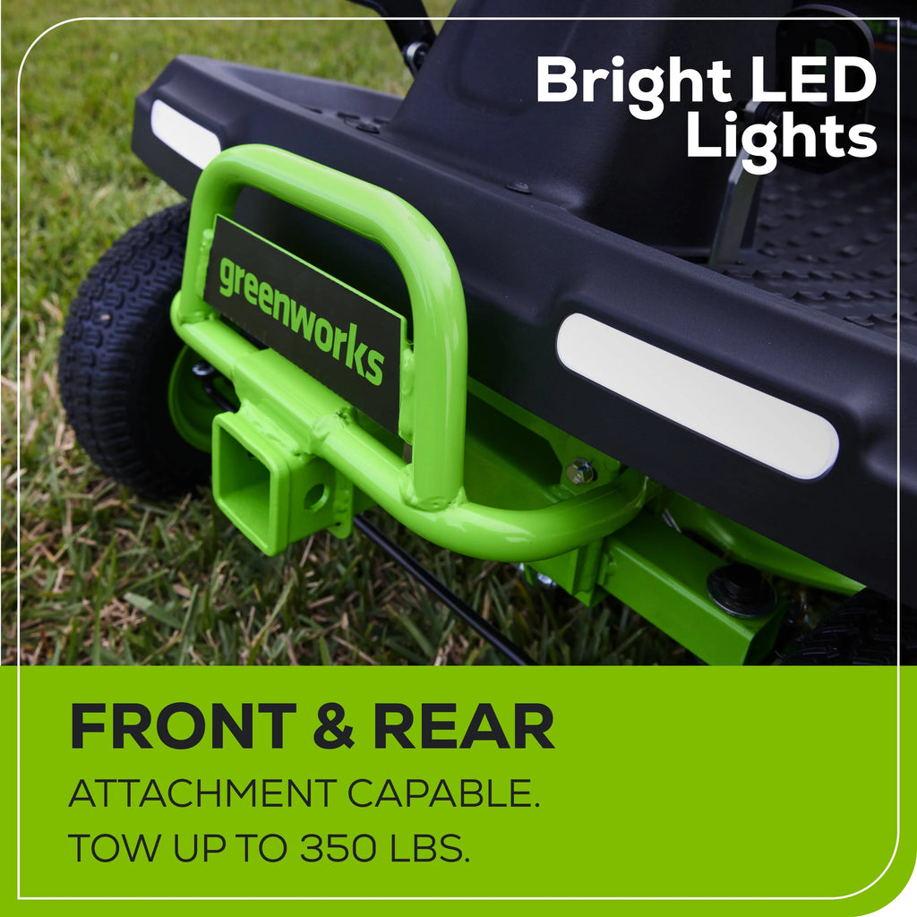 60V Riding Lawn Tractor with Batteries & Charger C2949