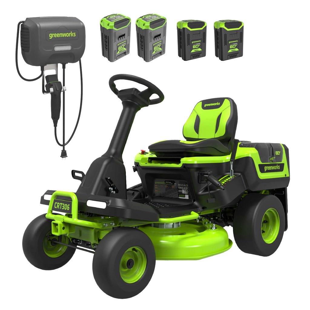 60V Riding Lawn Tractor with Batteries & Charger C2949