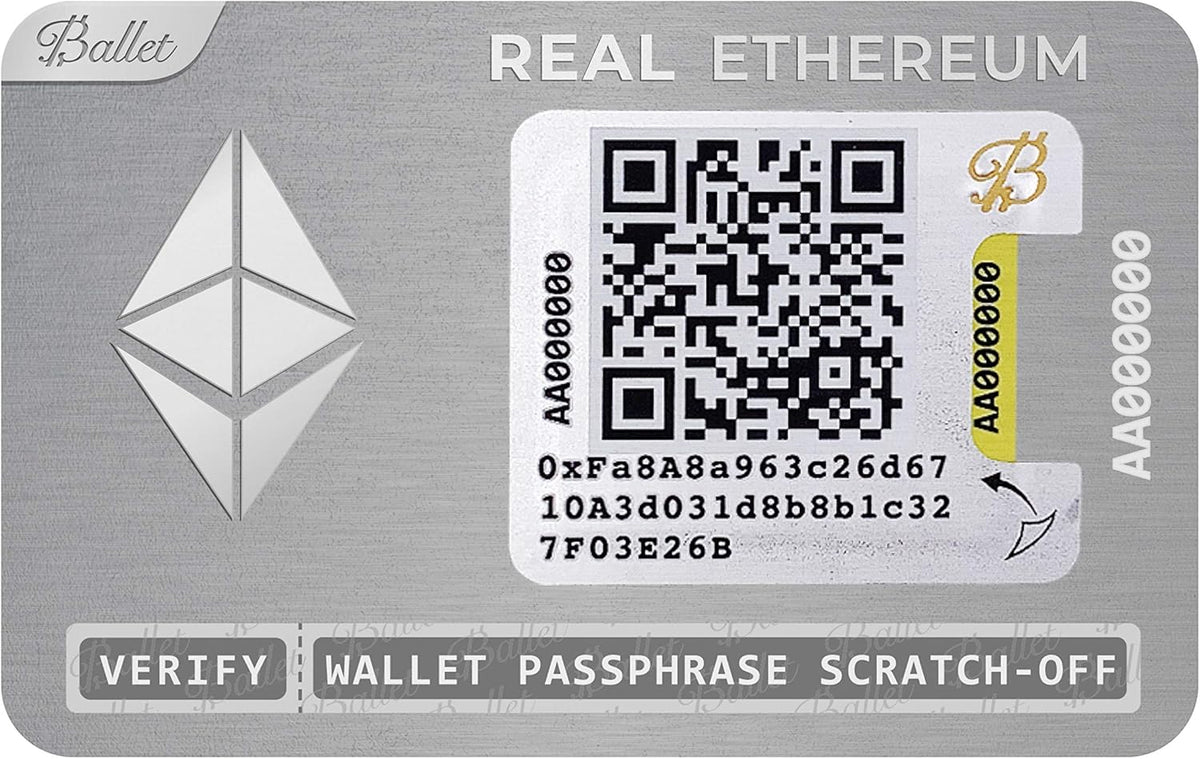 5-Pack Physical Cryptocurrency Wallet with Multicurrency Support L363341
