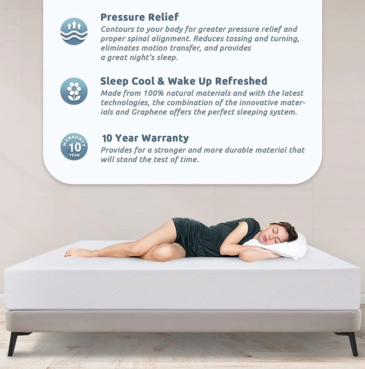 Twin Size 6 Memory Foam Mattress O803