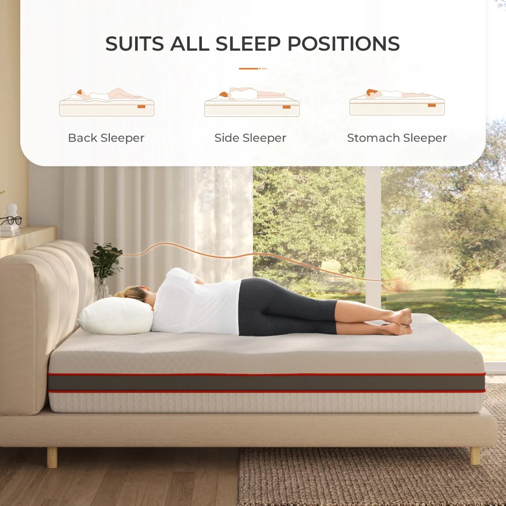 Queen Size Gel Memory Foam Mattress F5156
