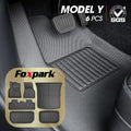 All Weather TPE Floor Mats Cargo Liner Trunk Mats 6 Pieces H60294