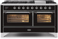 Glossy Black Dual Fuel Natural Gas Range X829