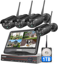 8CH Wireless Security Camera System with 10.1 Monitor and 1TB HDD F8305