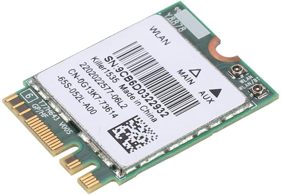Bluetooth 4.1 Wireless Network Card 5G 867Mbps M.2 NGFF WiFi Adapter Pack of 2 M7583