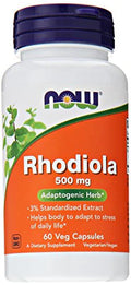 Rhodiola Rosea 500mg 60 Capsules Pack of 2 H6212