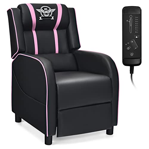 Red Leather Recliner Chair R321