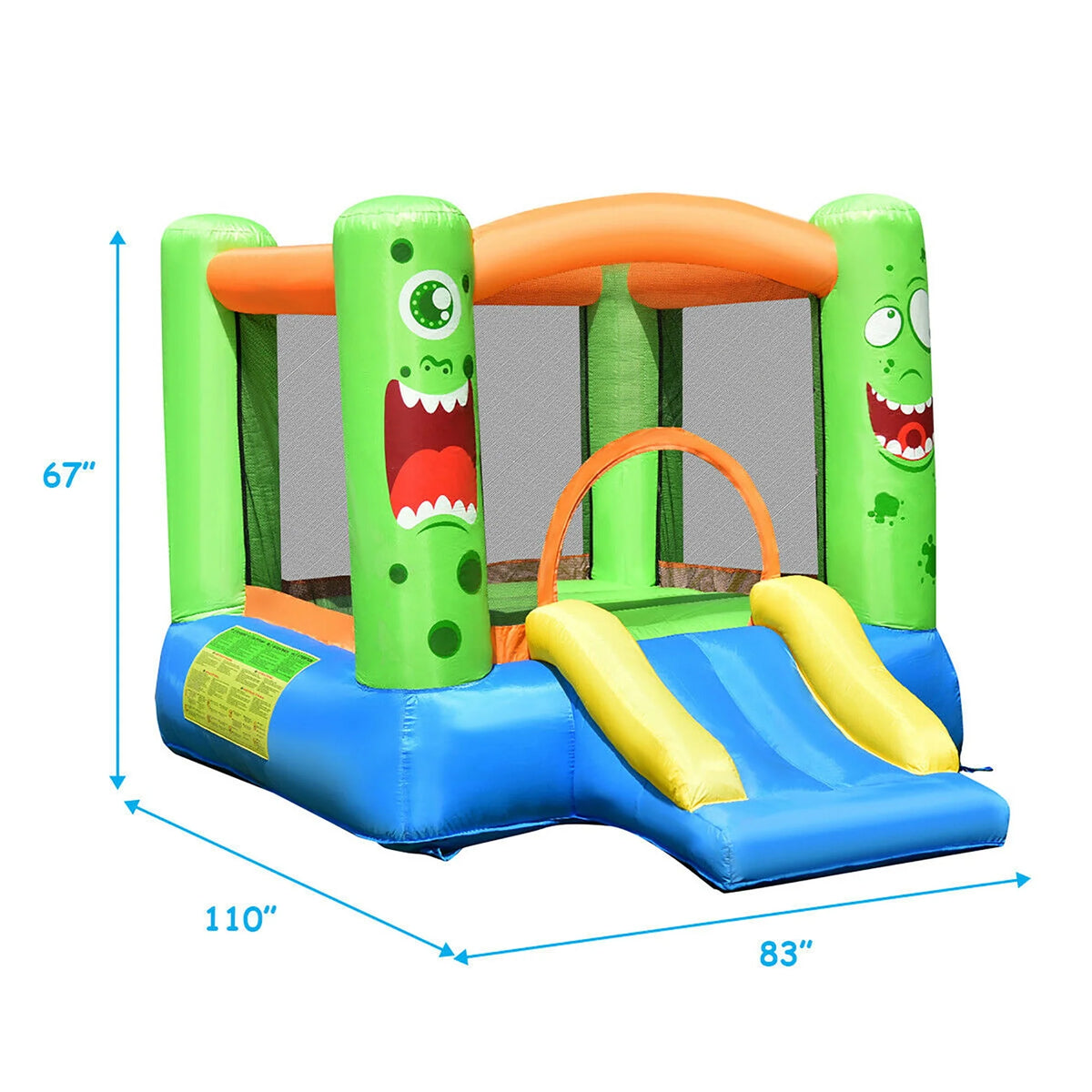 Inflatable Bounce House with Slide T758434
