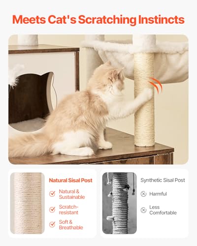 Large Cat Tree with Litter Box Enclosure J515327
