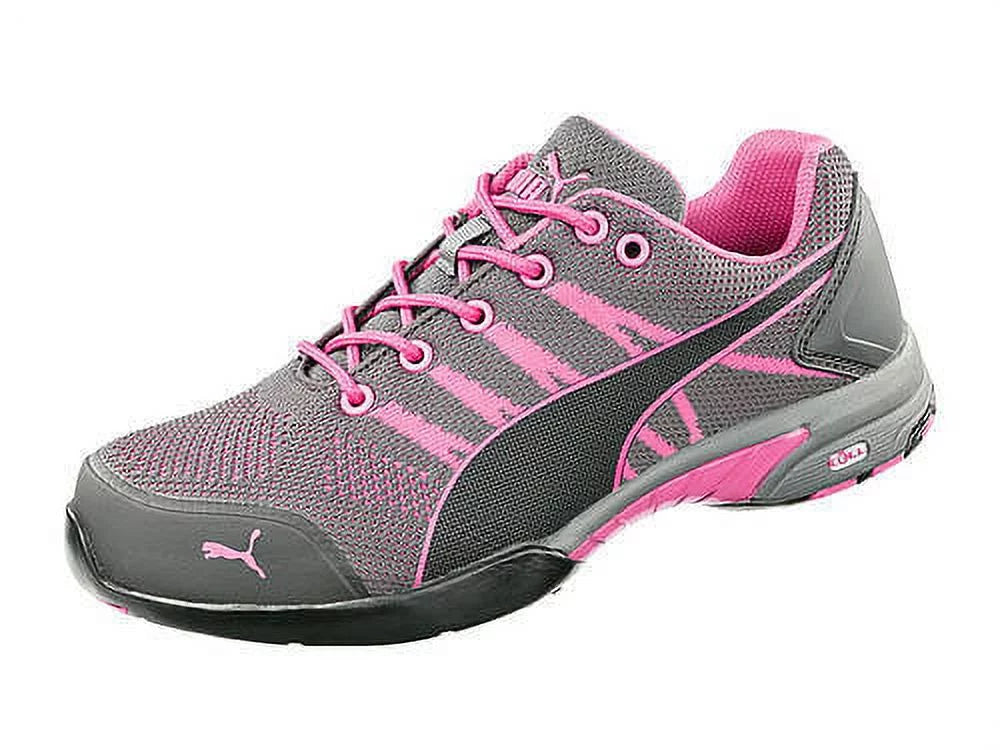 Pink Steel Toe Knit Safety Shoe V272