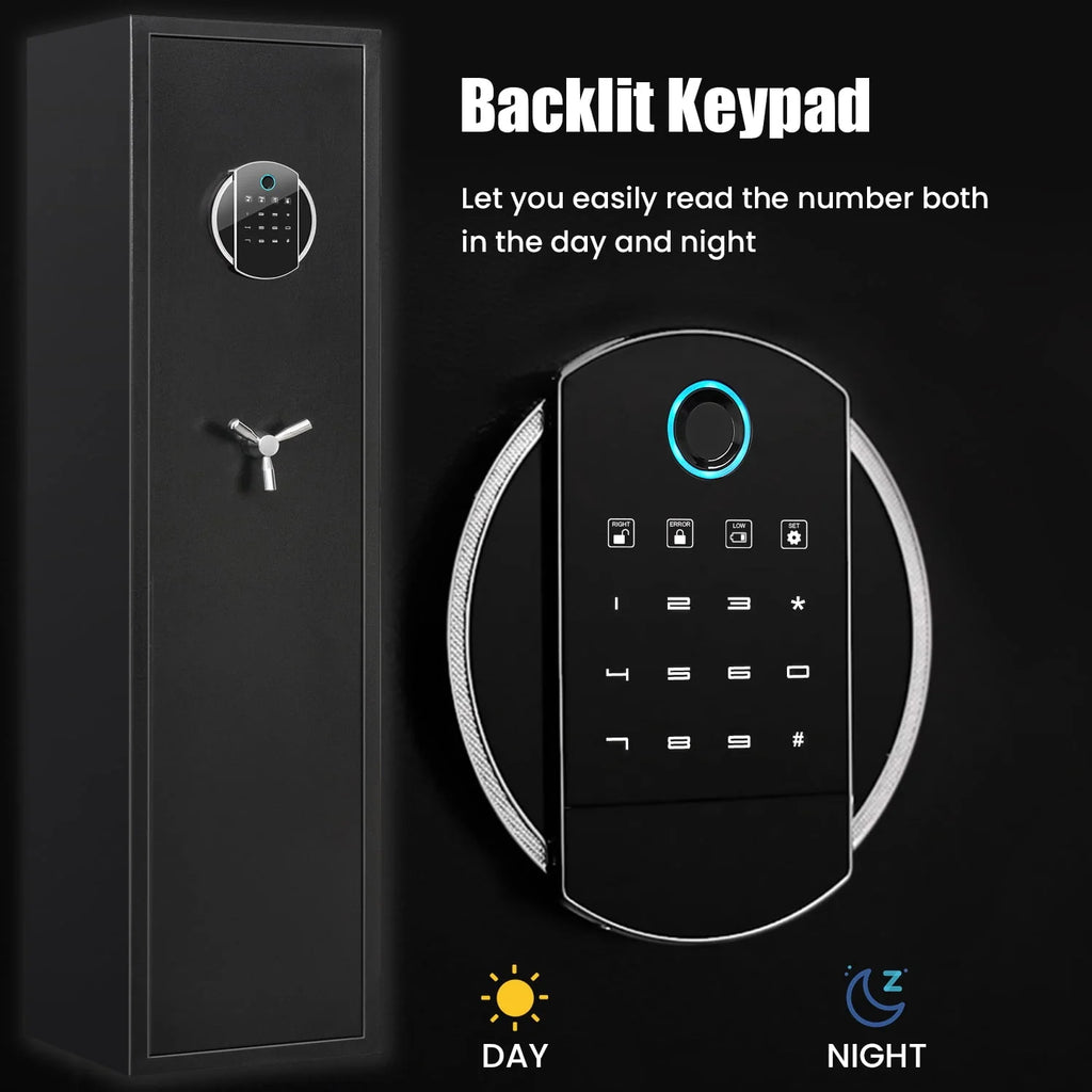 3-5 Long Gun Safe with Backlit Keypad N912