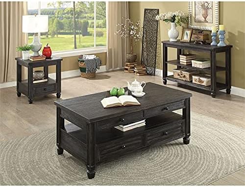 Wood 1-Drawer End Table J678